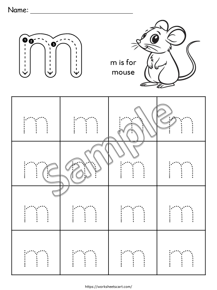 52 Alphabet Tracing Worksheets A-Z Printable, Uppercase Lowercase Letter Practice, Preschool & Kindergarten Handwriting Worksheets PDF, WWF547
