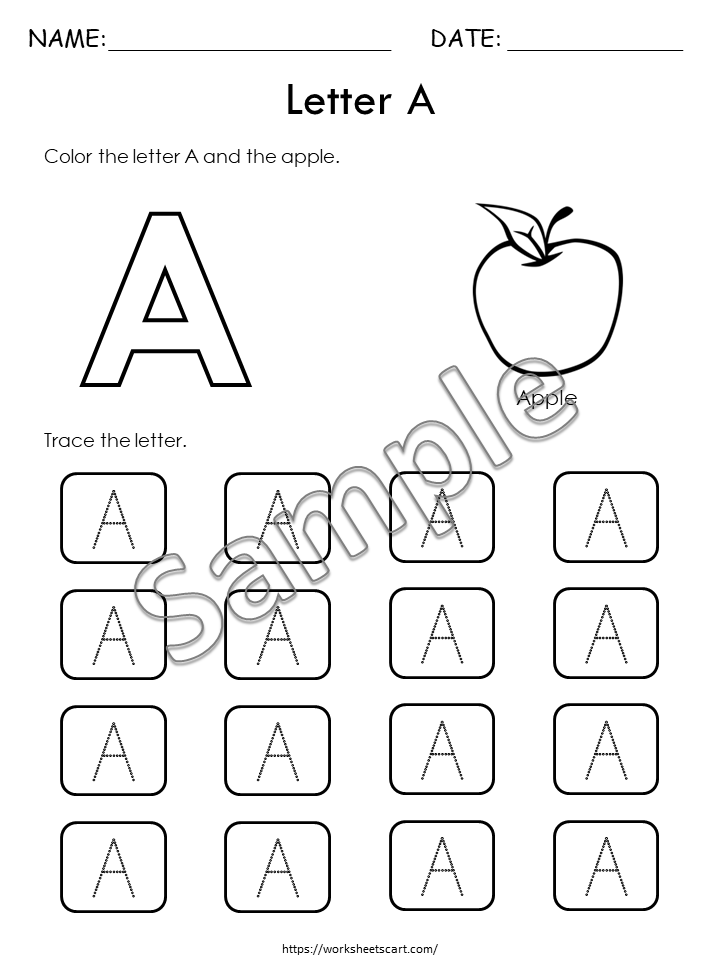 Alphabet Tracing Worksheets, Alphabet Trace, ABC Handwriting Practice, Letter Tracing Printable, Homeschool, Instant download, WWF101