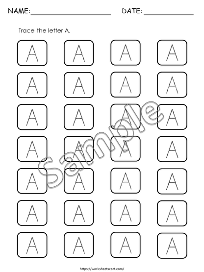 Alphabet Tracing Worksheets, Alphabet Trace, ABC Handwriting Practice, Letter Tracing Printable, Homeschool, Instant download, WWF101