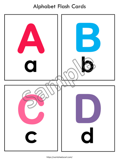 Alphabet Flashcards, ABC Cards, Letters Printable, Numbers 1-10 Cards, Toddlers Activities, Preschool, Nursery Kids, Montessori, Homeschool, WWF108