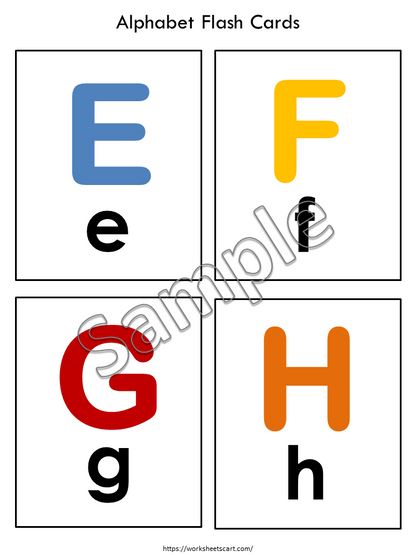 Alphabet Flashcards, ABC Cards, Letters Printable, Numbers 1-10 Cards, Toddlers Activities, Preschool, Nursery Kids, Montessori, Homeschool, WWF108