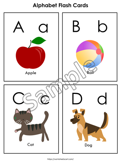 26 ABC Flash Cards, Alphabet Cards, A-Z Cards, Learn ABCs, Alphabet Flashcards, Numbers 1-10 Flashcards, Montessori Cards, Digital Download, WWF110