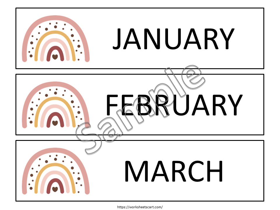 Days Of The Week Flashcards, Months Of The Year Printables, Display, Labels, Folders, Preschool, Kindergarten Curriculum, Toddlers, Kids, WWF111