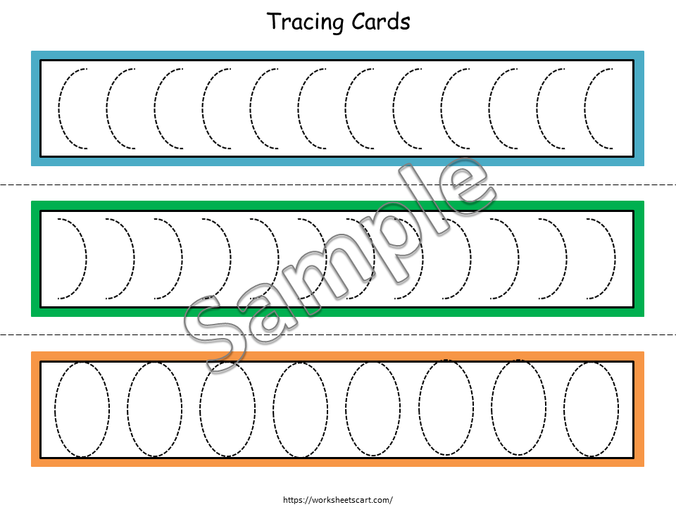 Tracing Cards Printable For Toddlers, Lines and Curves Tracing, Busy Binder, Tracing Lines, Preschool and Kindergarten Activity, WWF120