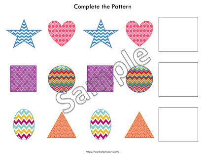 Shapes Matching Activity Printable PDF Pages for Toddler, Preschool, Homeschool, Montessori, Learning Binder, 2D Shapes, WWF124