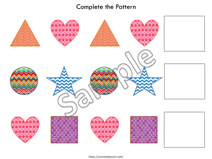 Shapes Matching Activity Printable PDF Pages for Toddler, Preschool, Homeschool, Montessori, Learning Binder, 2D Shapes, WWF124