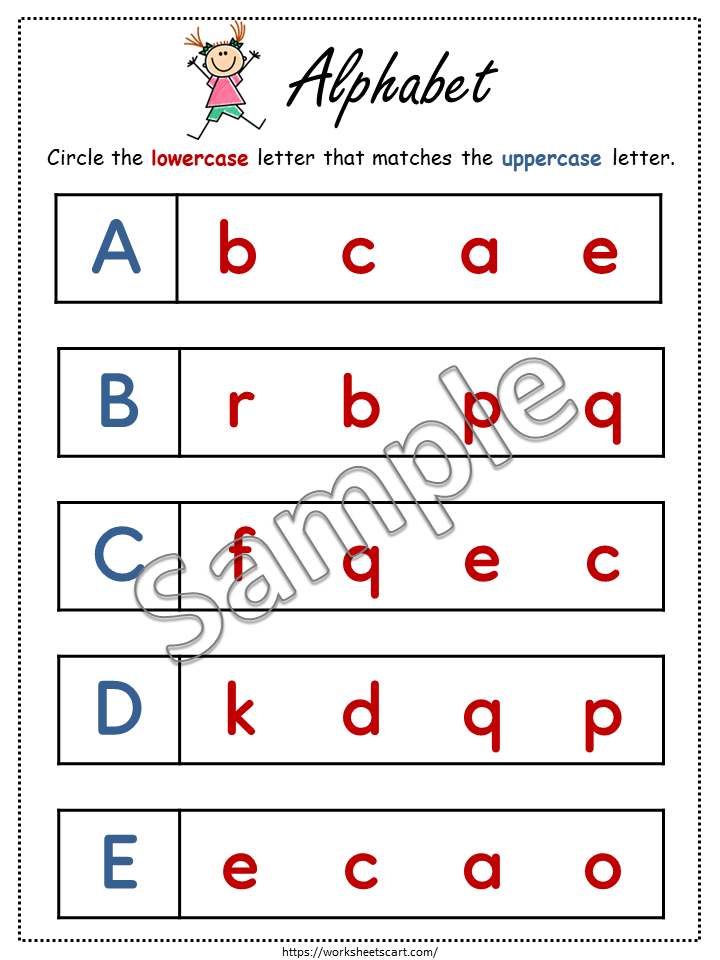 Alphabet Letter Matching Activity, Alphabet Worksheets, Preschool Printables, Letter Matching, Learning Alphabet, Toddlers, Montessori, WWF126