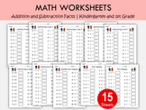 Addition and Subtraction Facts Worksheets Printable | Numbers up to 10 ...