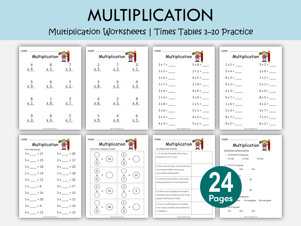 Multiplication Concept Worksheets.pdf 224 Multiplication Concept Worksheets, Printable Multiplying Practice ...