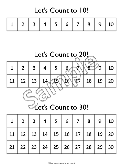 Missing Numbers Worksheets 1-120, Preschool, Kindergarten, Grade 1 Curriculum, Learn to Count 1-100, Math Counting Practice, Number Sense, WWF274