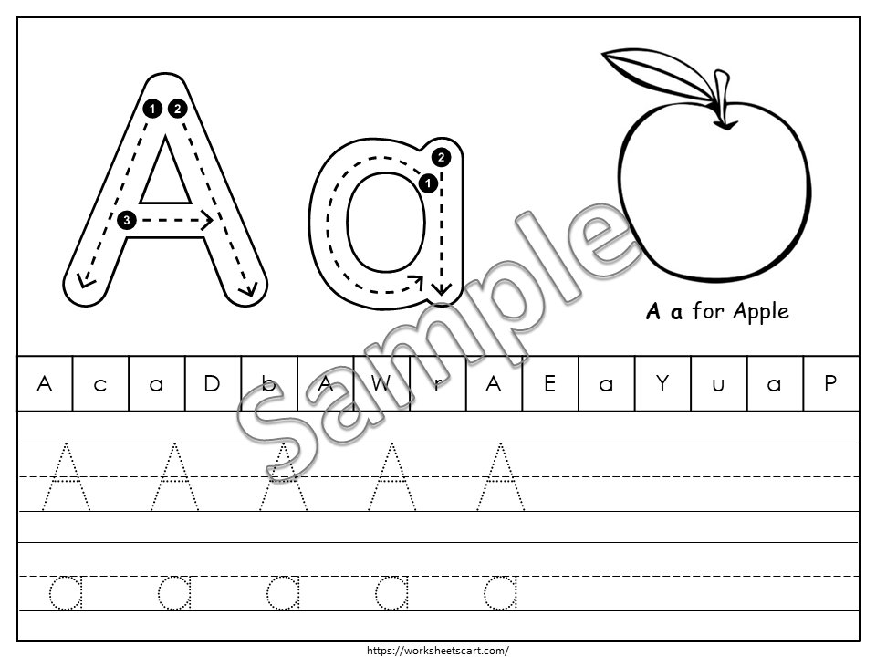 Alphabet Tracing Worksheets, Alphabet Tracing Cards, ABC Book, Alphabet Writing, Letter of the Day, Preschool Curriculum, PreK, Educational, WWF281