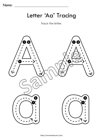 Alphabet Cards Preschool, Alphabet Tracing, Alphabet Worksheets for Kids, ABC Letters Tracing Sheet, Alphabet Workbook, Preschool Printable, WWF307