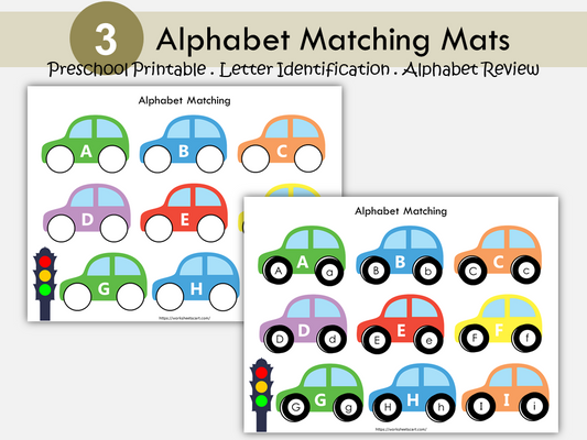 Alphabet Matching Activity, Alphabet Worksheets, Uppercase & Lowercase Letters, Preschool Printable, Preschool Worksheets, Kindergarten, WWF314