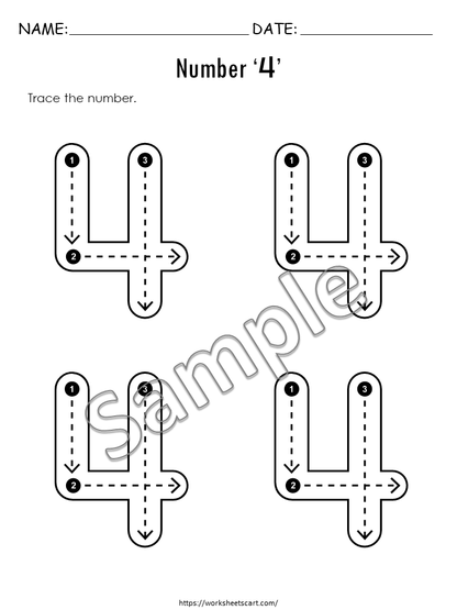 Printable Number Worksheets 1–10 for Kids | Tracing, Counting & Coloring Activities for Preschool & Kindergarten, WWF318