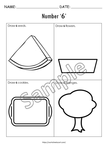 Printable Number Worksheets 1–10 for Kids | Tracing, Counting & Coloring Activities for Preschool & Kindergarten, WWF318