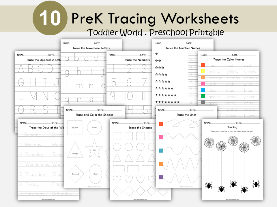 Preschool Printable, Tracing Worksheets for Kids, Preschool-Kindergarten Activities, Preschool Curriculum, Handwriting, Toddlers, Homeschool, WWF345