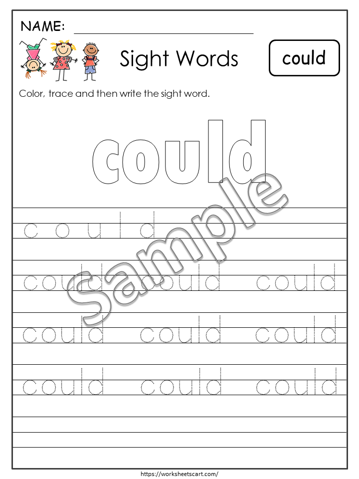 41 Printable Sight Words Worksheets, Dolch Grade 1 Sight Word Practice, Learn to Read, Phonics Book, Toddlers Spelling, Grade 1, Homeschool, WWF360