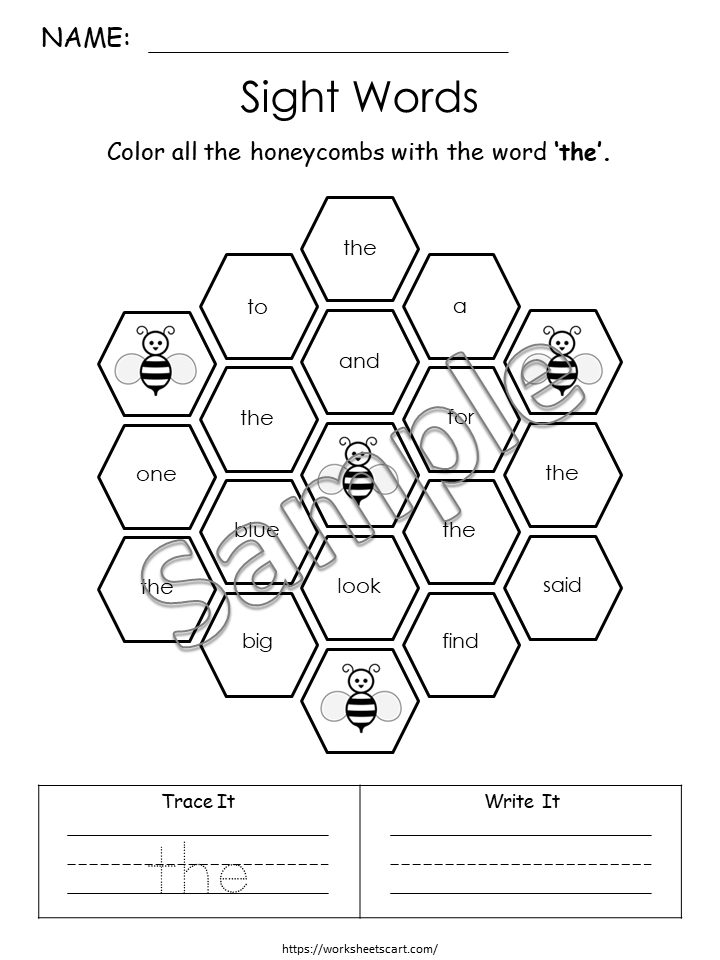 Sight Words Kindergarten, Dolch Pre Primer Words Practice, High Frequency Words, Kindergarten Phonics, Learn to Read, Spelling, Homeschool, WWF363