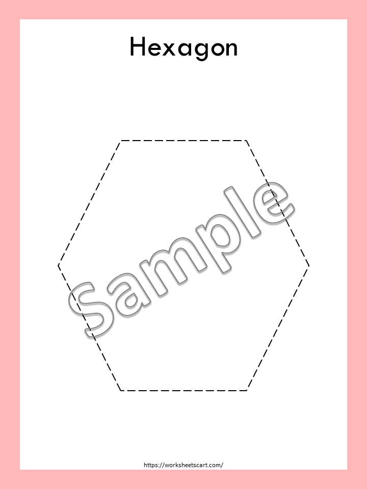 Shapes Tracing Cards, Preschool Full Page 2D Shapes Worksheets, Basic Shape Tracing Printable, Toddler Fine Motor Activity, Kindergarten, WWF400