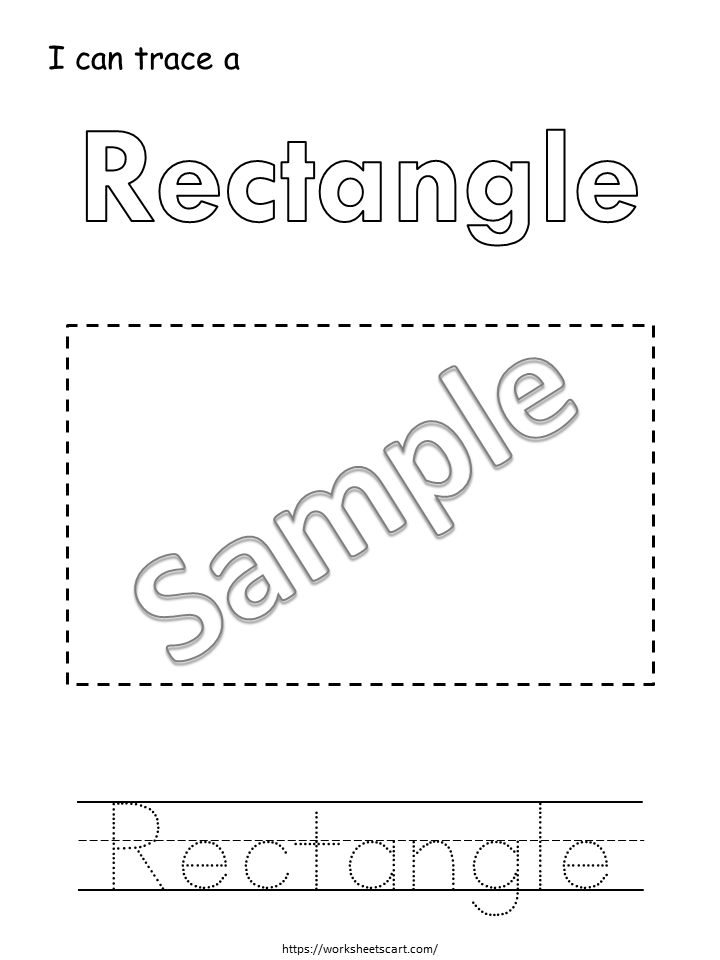 Shape Tracing, Preschool Worksheets, Preschool Printables, Basic Shape Tracing, Shape Tracing Worksheets, Homeschool, Kindergarten Activity, WWF408