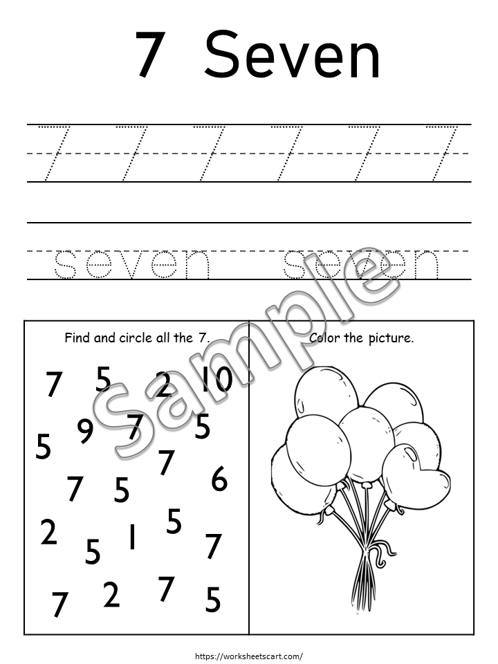 Number Tracing Worksheets 1-10, Preschool Printable, Kids Handwriting Practice, Kindergarten Worksheets, Learning Numbers, Instant Download, WWF419