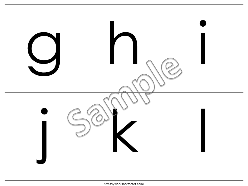 Alphabet Uppercase and Lowercase Letters Flashcards, Black and White Letter Naming & Sounds Flash Cards, Kids, Toddlers, Montessori, WWF427