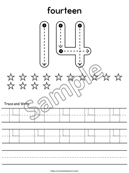 30 Number Tracing Worksheets, Traceable Numbers, Preschool Worksheets, 1-30 Printable Number Tracing, Kids Tracing, Handwriting Practice, WWF444