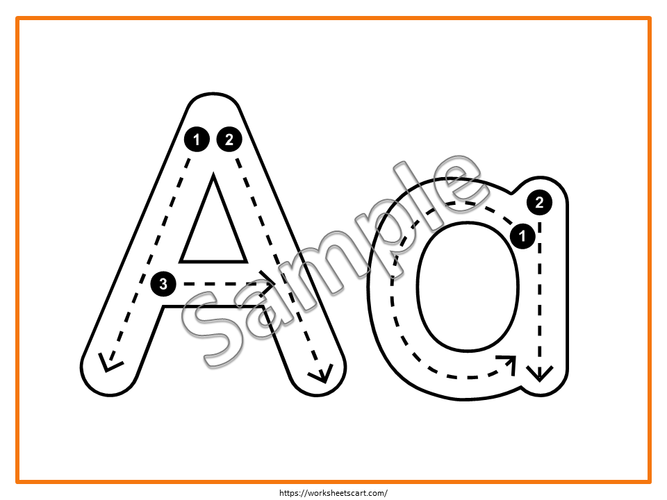 Alphabet Tracing Cards, Letter Tracing, Letter of the Alphabet Worksheets, Preschool Flashcards Printable, ABC Cards, Preschool Curriculum, WWF478