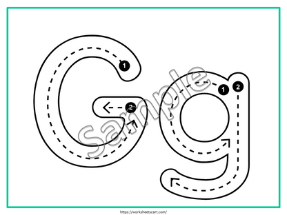 Alphabet Tracing Cards, Letter Tracing, Letter of the Alphabet Worksheets, Preschool Flashcards Printable, ABC Cards, Preschool Curriculum, WWF478