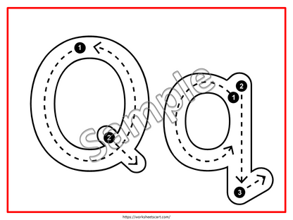 Alphabet Tracing Cards, Letter Tracing, Letter of the Alphabet Worksheets, Preschool Flashcards Printable, ABC Cards, Preschool Curriculum, WWF478