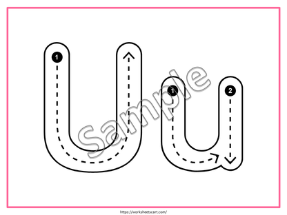 Alphabet Tracing Cards, Letter Tracing, Letter of the Alphabet Worksheets, Preschool Flashcards Printable, ABC Cards, Preschool Curriculum, WWF478