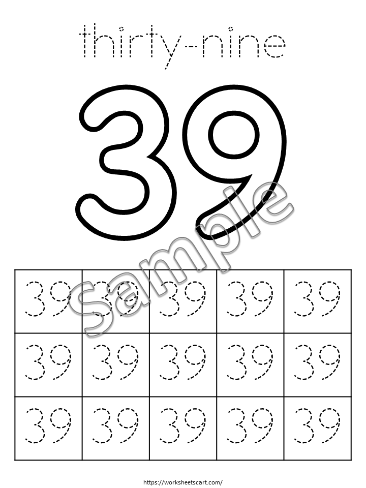50 Number Tracing Worksheets, Trace Numbers, Preschool Worksheets, 50 Printable Number Tracing, Kids Tracing, Handwriting Practice, WWF483