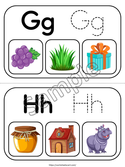 Beginning Sound Letter Matching Game | Alphabet Phonics Activity | Preschool and Kindergarten | Read and Trace Letters | Preschool Literacy Center | ABC Sound Match, WWF498