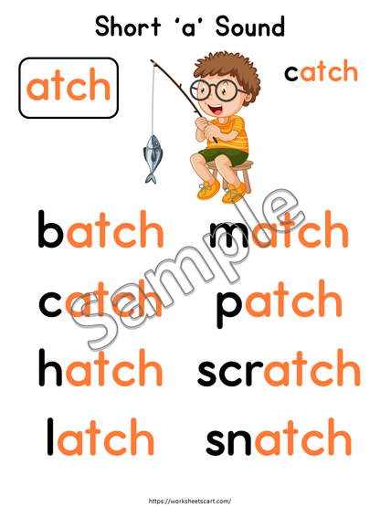 Phonics Patterns Book Printable | Reading Practice for Kids | Early Reader Phonics, WWF509
