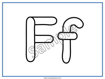 Alphabet Playdough Mats | Uppercase & Lowercase Letter Formation Printable for Preschool, WWF513