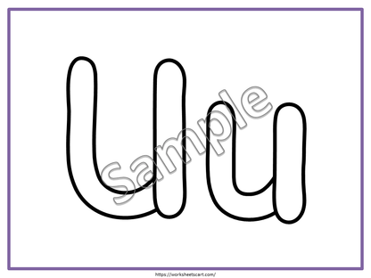 Alphabet Playdough Mats | Uppercase & Lowercase Letter Formation Printable for Preschool, WWF513