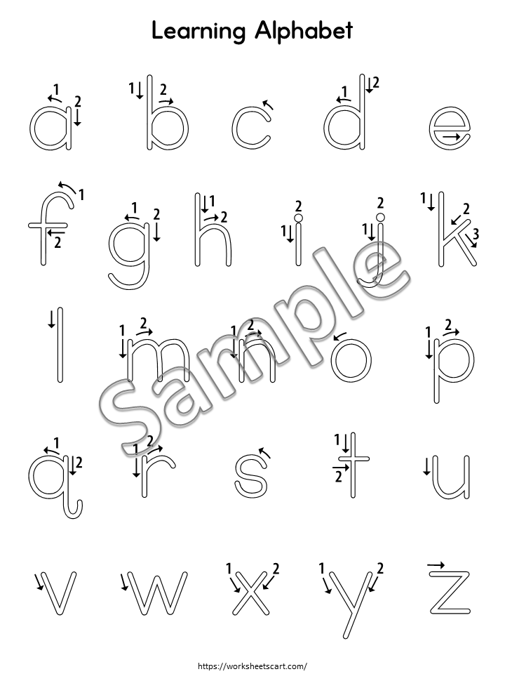 Alphabet and Number Tracing Worksheet | A to Z Letters and Numbers 0-20 | Handwriting Practice Printable, WWF515