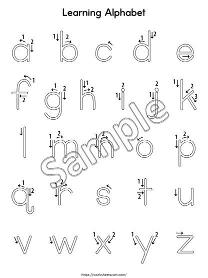 Alphabet and Number Tracing Worksheet | A to Z Letters and Numbers 0-20 | Handwriting Practice Printable, WWF515