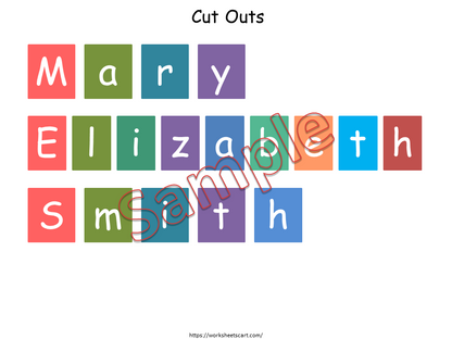 Dry Erase Name Mat Printable – Name Tracing Practice for Preschool, Kindergarten & Montessori, WWF536