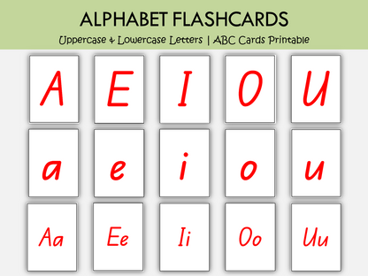 Printable Alphabet Flashcards A–Z (Uppercase, Lowercase & Aa) — 78 Black & White Cards (A4), WWF544