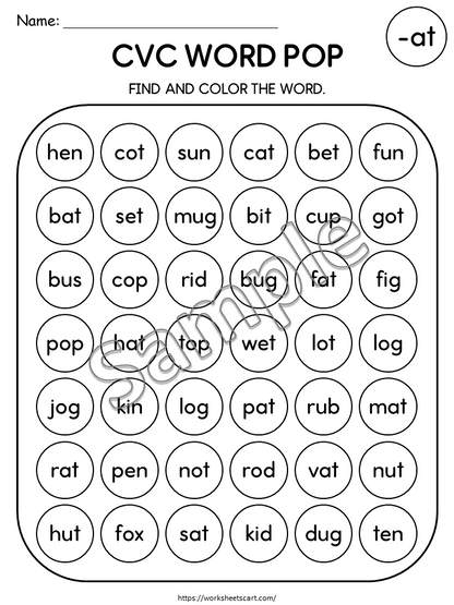 CVC Reading Worksheets PDF | Short Stories with Questions | Phonics Activities for Kindergarten & 1st Grade | Read and Draw | Word Families Bundle, WWF546