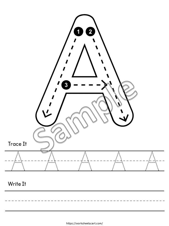 Alphabet Tracing Worksheets A–Z Printable | Uppercase & Lowercase Handwriting Practice for Kindergarten & Preschool Kids, WWF548