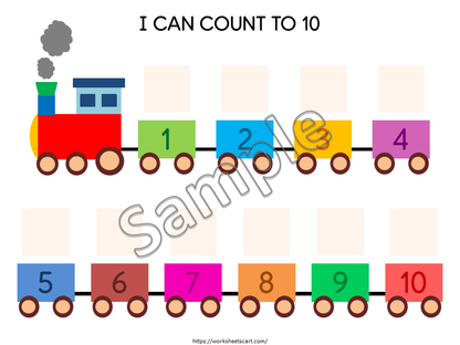 Number Matching Game Printable | Numbers 1-10 Activity for Preschool & Kindergarten, WWF552