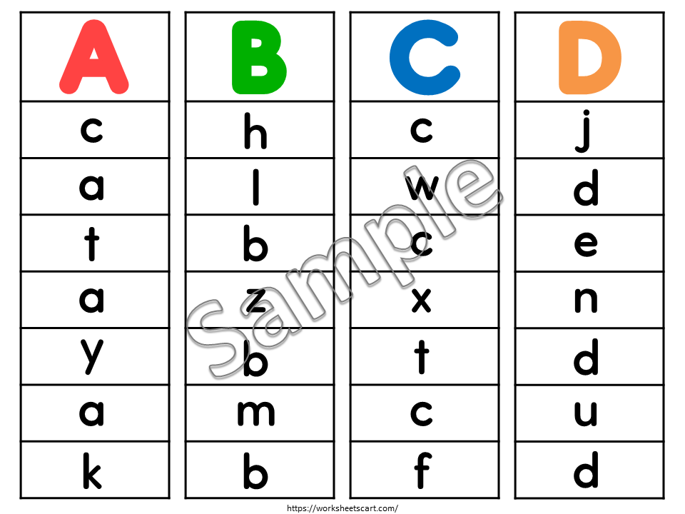 Alphabet Clip Cards Printable | Uppercase Lowercase Letter Matching Activity for Preschool & Kindergarten, WWF554
