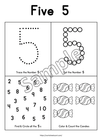 350+ Preschool & Kindergarten Learning Bundle Printable | Alphabet, Numbers, Tracing & Back to School Worksheets, WWF562