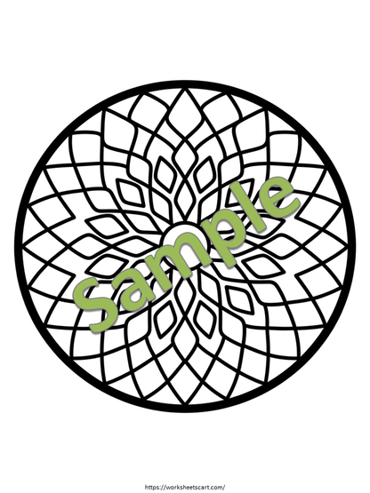 Diwali Rangoli Coloring Pages for Kids | Printable Diwali Craft Activity, WWF566