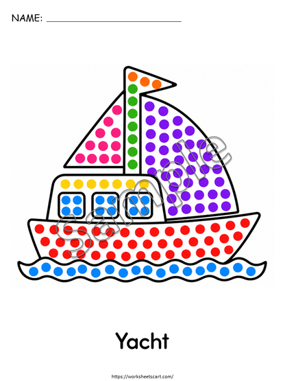 Alphabet Q Tip Painting Worksheets A-Z | Dot Painting Activity for Preschool & Kindergarten, WWF567