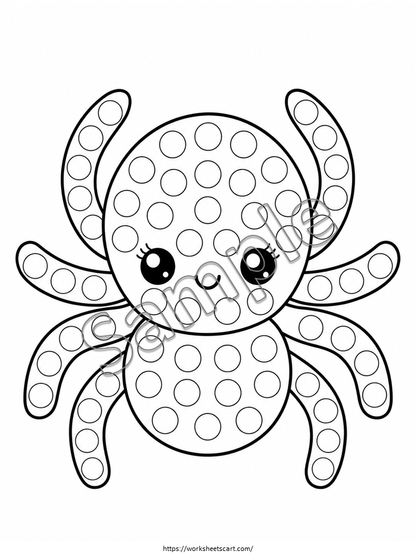 Insect Dot Marker Pages Printable PDF | Bug Do a Dot Activity for Preschool & Toddlers, WWF569