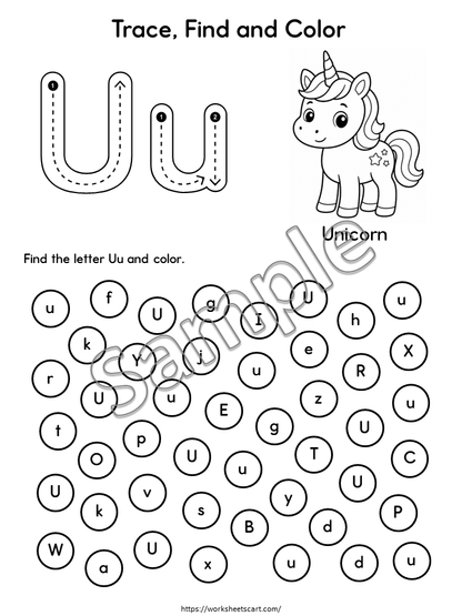 Alphabet Letter Recognition Worksheets | Uppercase & Lowercase Tracing | Preschool Kindergarten, WWF570