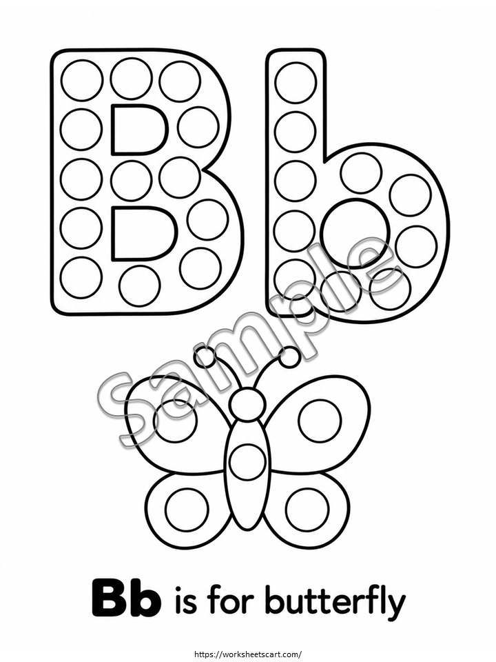 Alphabet Do a Dot Worksheets A-Z | Preschool Dot Marker Printables, WWF579